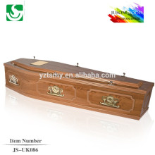 practical MDF solid wood coffin JS-UK086